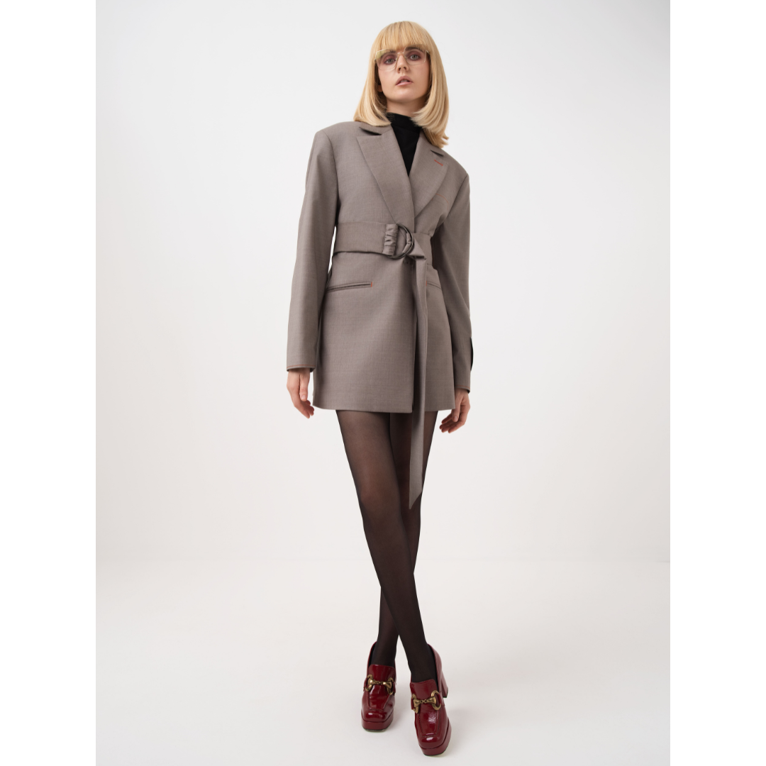 Belted Wool Jacket